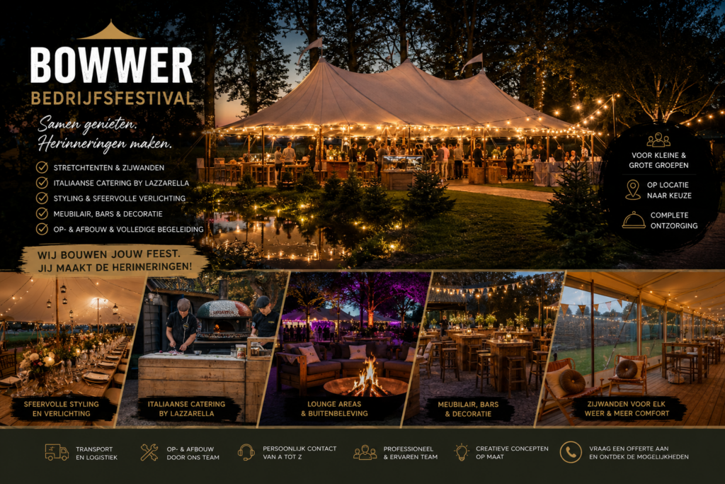 bedrijfsfestival , bedrijfsfeest op eigen locatie