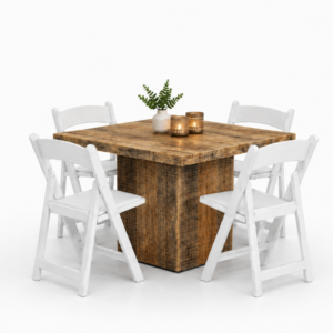 Lage tafel hout (85x85 cm)