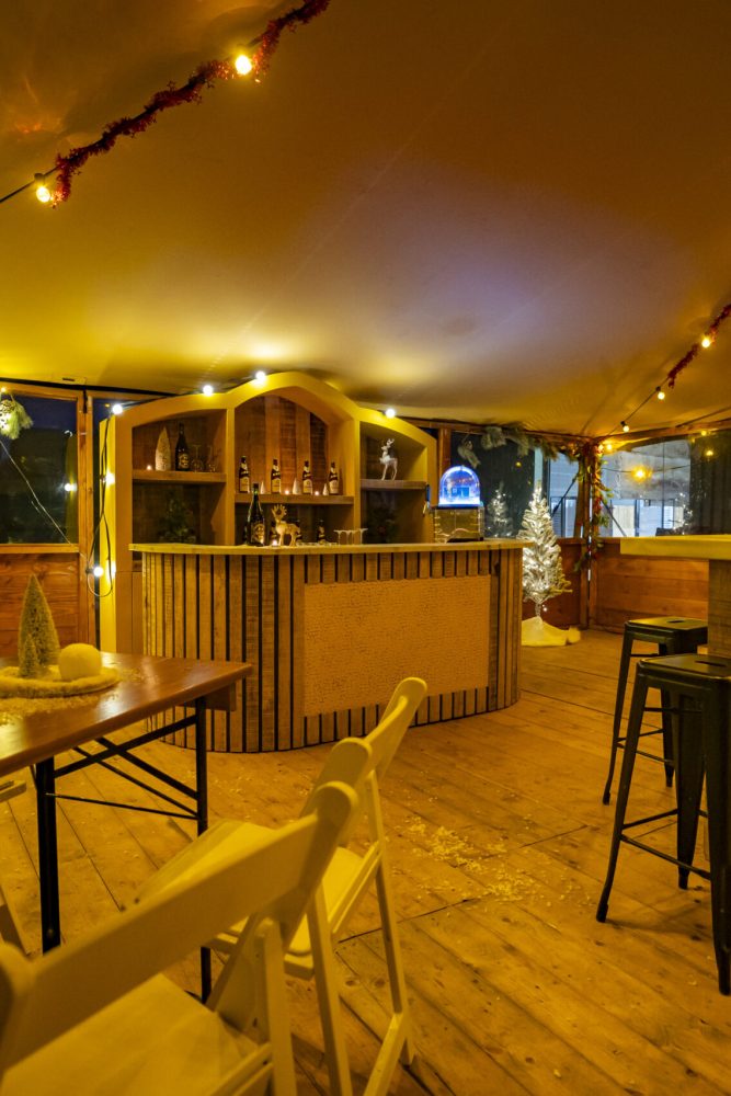 Stretchtent winsterse aankleding